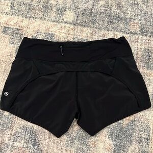 Lululemon Speed Up HR Short 2.5" in Black